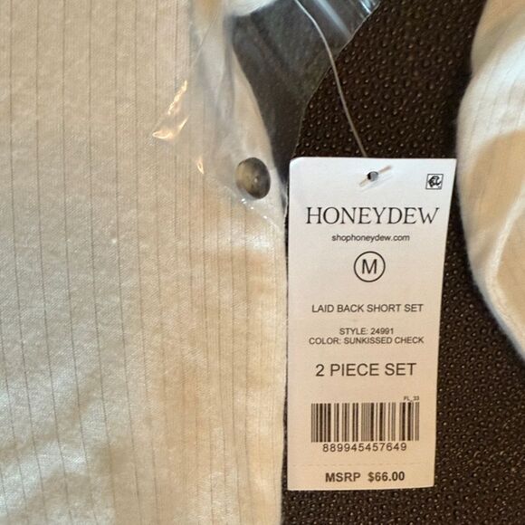 Honeydew Intimates White and Pink Pajama Set size Medium - Picture 4 of 8